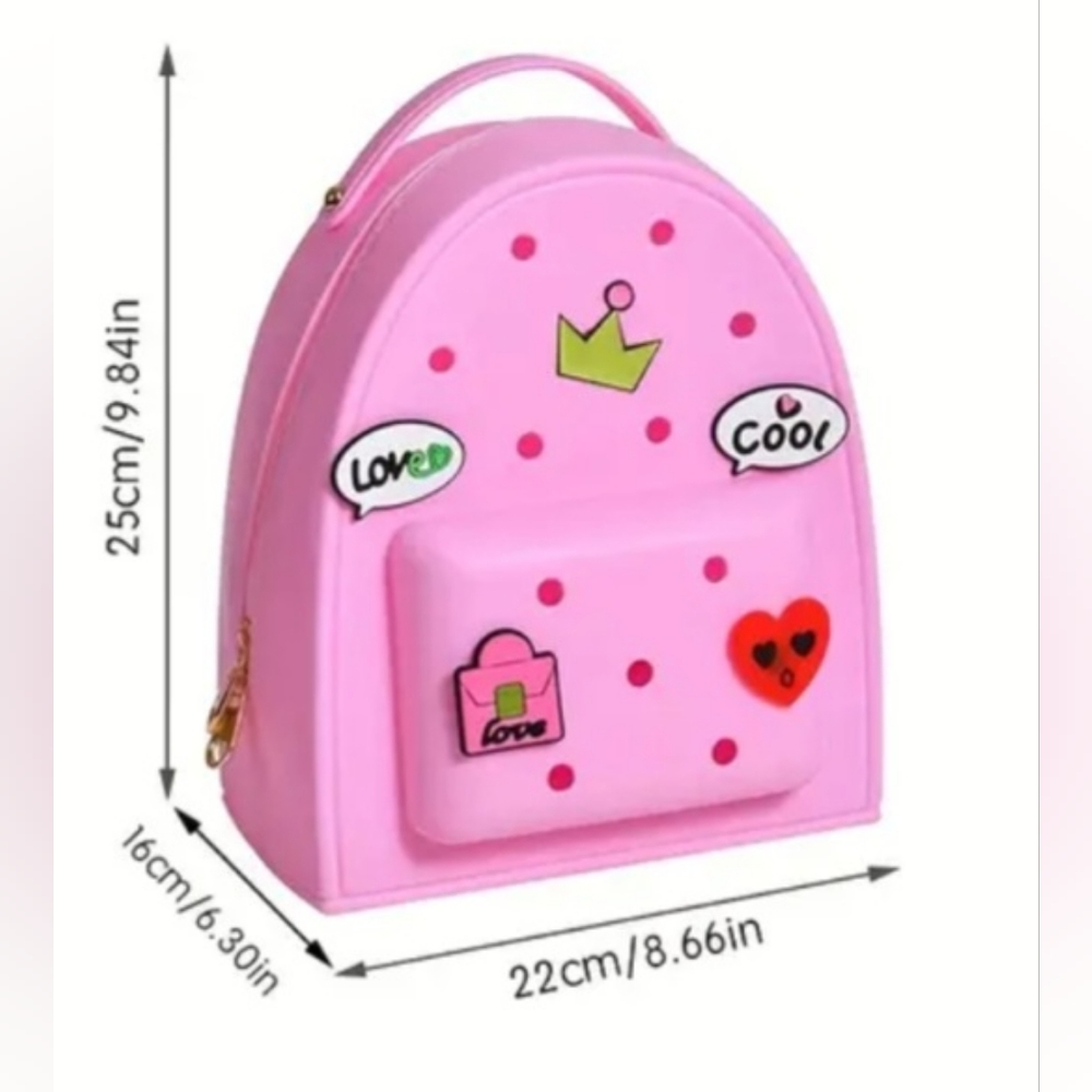 NWT Stylish Backpack with Charms